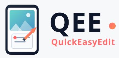QEE QuickEasyEdit, ein einfacher, minimalistischer Bildeditor, Handy-tauglich, Bild hochladen, die Ansicht anpassen, Textfeld erstellen, Text einfügen, Textfarbe, Textgröße sowie Schriftart einstellen, gegebenen Falles Hintergrund vom Textfeld anpassen (auch Transparenz), so viele Textfelder wie gewünscht, Textfeld drehen, Bild Download und fertig. Man kann, für immer wiederkehrende Aktionen, eine Vorlage runterladen und abspeichern und bei der nächsten Bearbeitung wieder hochladen um neu zu bearbeiten, vorhandene Textfelder mit neuer Info beschreiben.